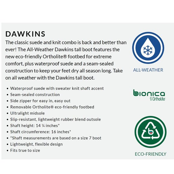 Bionica by Sofft Women Dawkins Leather Tall Waterproof Knee-High Boots Suede 6M - Picture 4 of 6